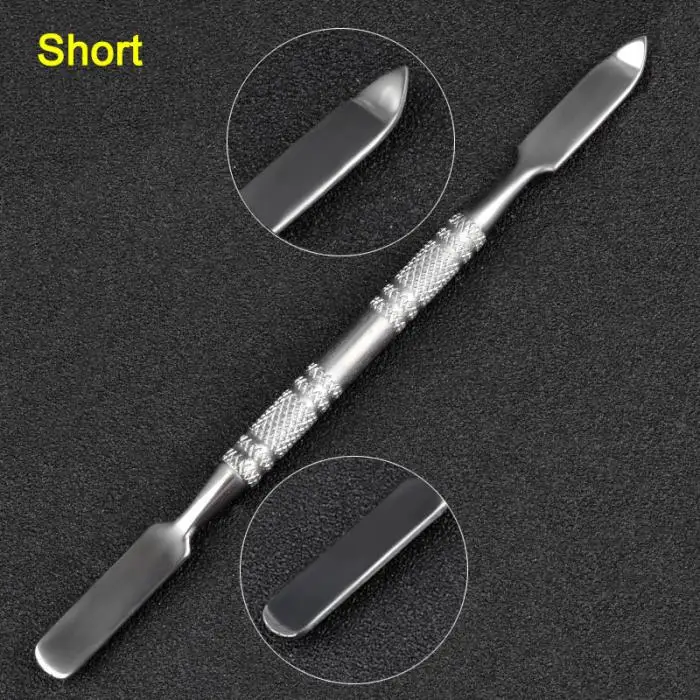 Dropshipping Stainless Steel Makeup Tool Double Head Spatula for Mixing Cosmetic SMJ