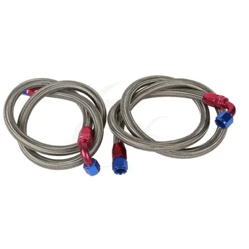 Motorcycle 14 Meter NEW AN-10 Stainless Steel Braided Line &amp Fitting Hose End Adapter Kit | Автомобили и мотоциклы