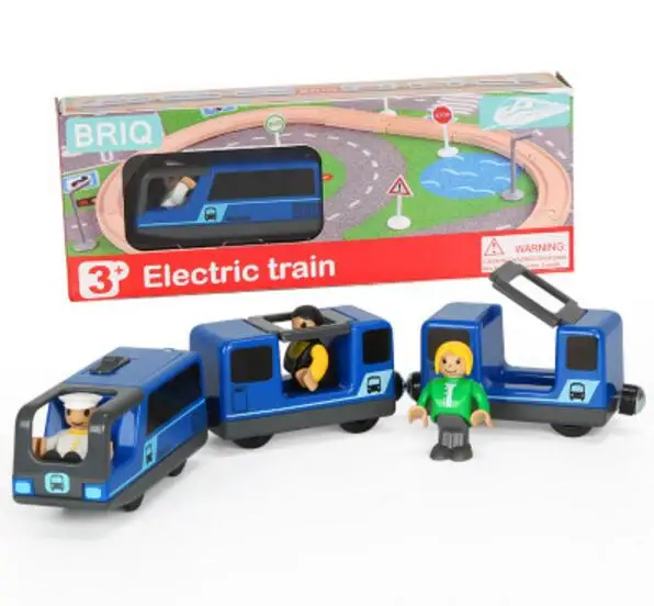 Детские игрушки Электрический поезд Магнитный трек поезд Игрушка совместима с фирменной дорожкой деревянная дорожка Brio развивающая игрушка трек - Цвет: Model 10