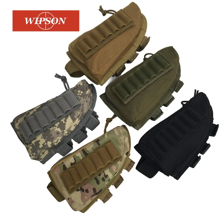 

WIPSON 5 Colors Available Outdoor Multi-Function Military Bandolier Bullet Bag Rifle ShootingAmmo Pouches Hunting Pouch Holder