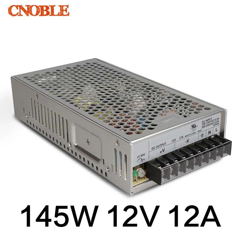 

145W 12V 12A Single Output Switching power supply for LED Strip light AC to DC