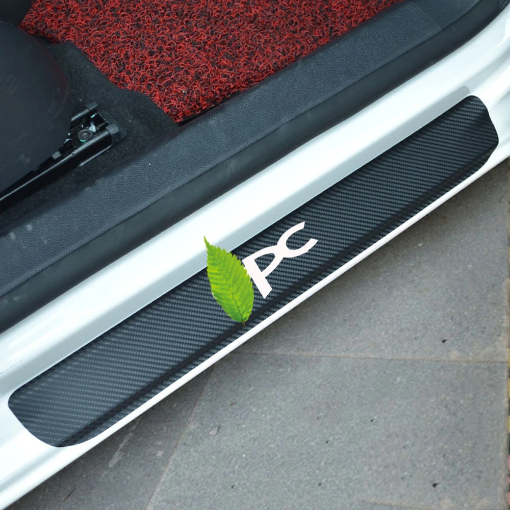 4 шт. автомобиля порога протектор Стикеры углерода Волокно Винил OPC для Opel Zafira Vectra Insignia Regal Лакросс Astra
