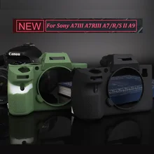 Мягкая силиконовая резина Камера тела защитный чехол для sony A9/A7 III A7R3 A7RIII A7III A7M3/A7 II A7II A7M2 A7SII A7RII