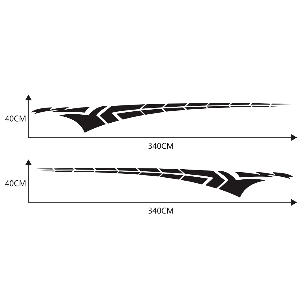 2шт D-366 решетки автомобиля Талия стикер для автомобиля гоночная Боковая дверь длинные полосатые наклейки Автомобильная виниловая наклейка на автомобиль Спорт