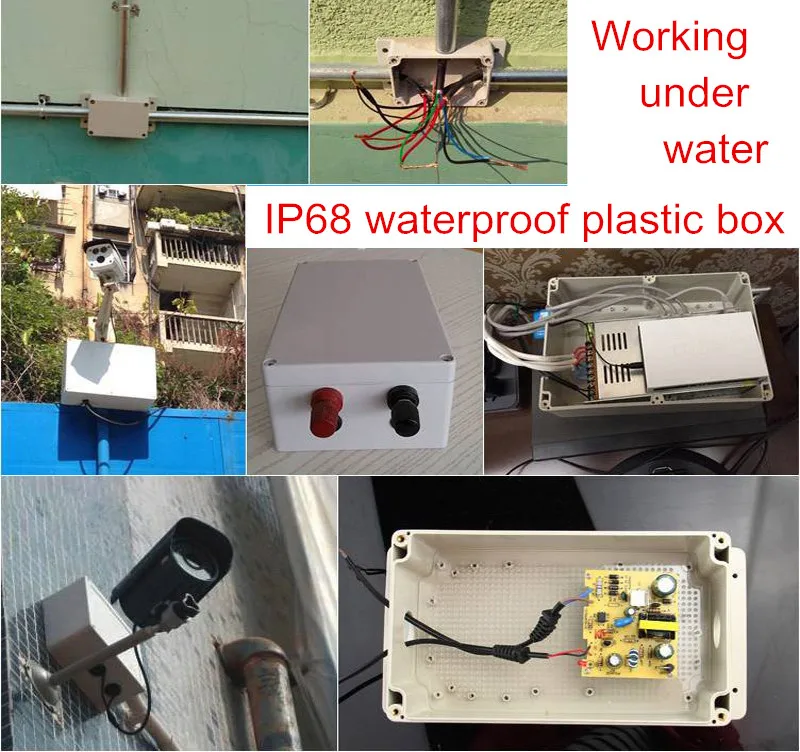 1 шт./лот настенный вводят IP68 Водонепроницаемый ABS пластик Проект окно для профессионального устройства под море 282*142*60 мм