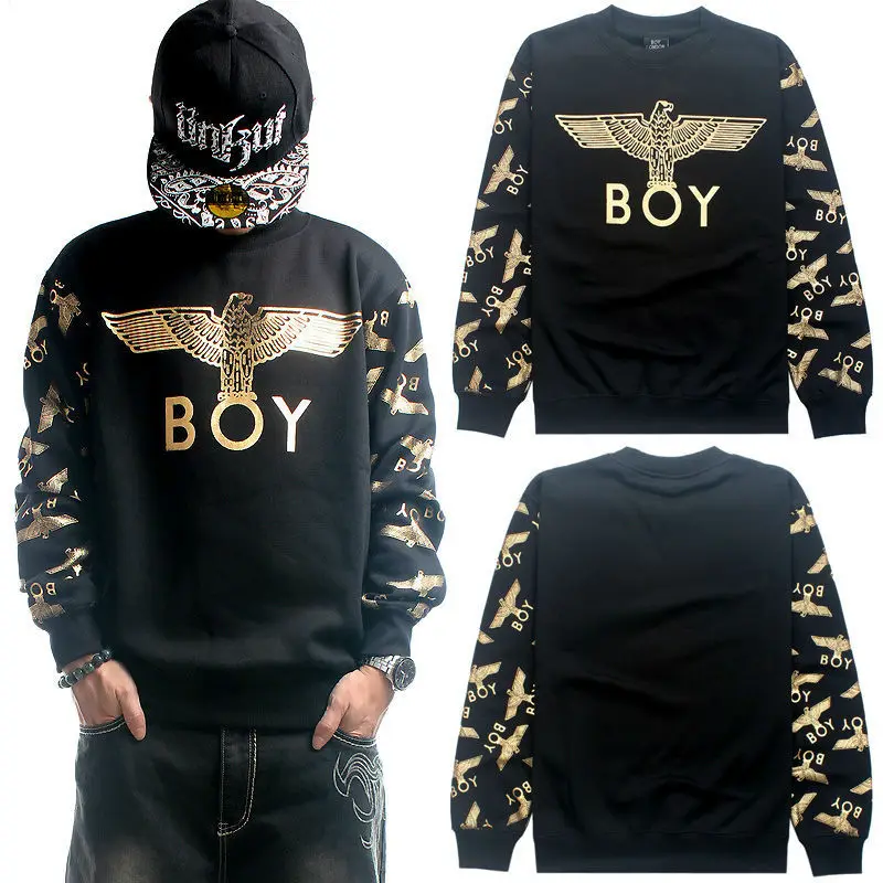 Sweatshirt Pullover Big Loose Thick Fleece Cotton Men 2014