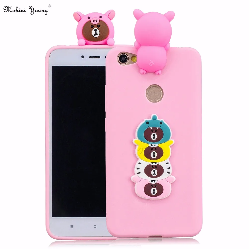 Mohini Young Case for Xiaomi Redmi Note 5A Prime 5.5&quot 3D Soft Silicone TPU Panda Unicorn Fruit cat Phone cover |