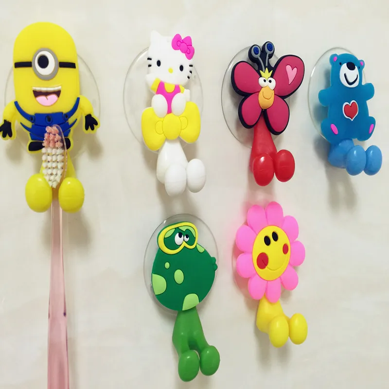 Multifunctional Cute Cartoon Minion Kitty suction cup Toothbrush Holder Hooks Bathroom Accessories 24 Colors Free Shipping Multifunctional Cute Cartoon Minion Kitty suction cup Toothbrush Holder Hooks Bathroom Accessories 24 Colors Free Shipping
