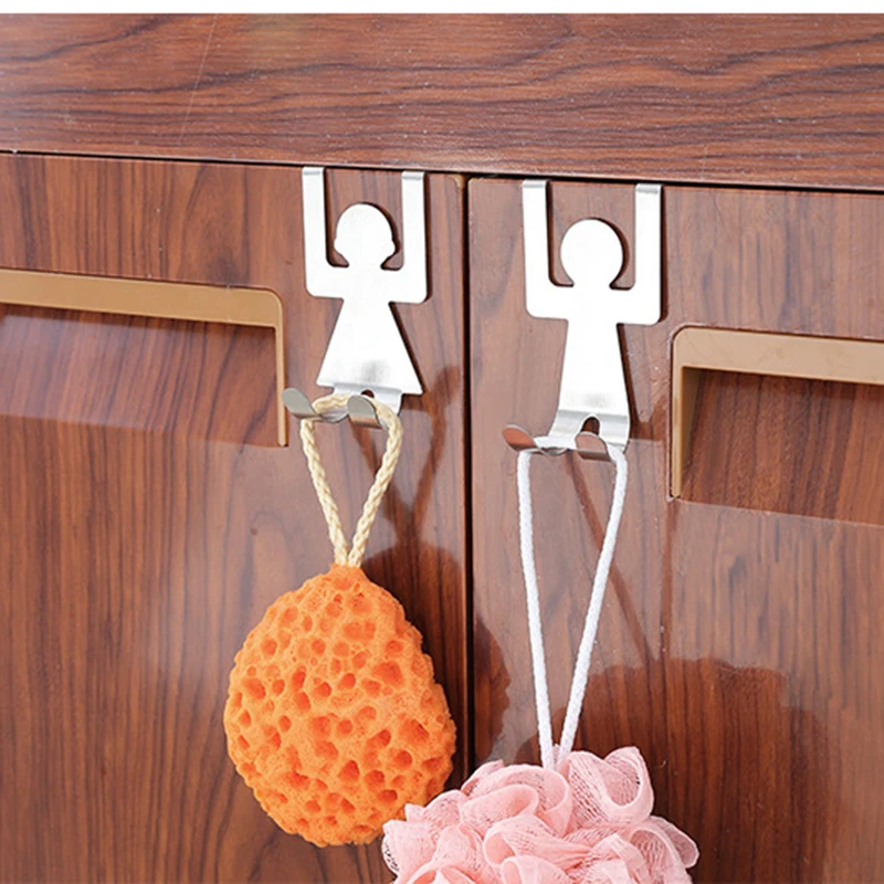 2Pcslot Human Shape Door Back Type Hook Stainless Steel Storage Hooks Hang Cloth Towel D7 huismerk kopen in de aanbieding 2Pcslot Human Shape Door Back Type Hook Stainless Steel Storage Hooks Hang Cloth Towel D7 huismerk kopen in de aanbieding