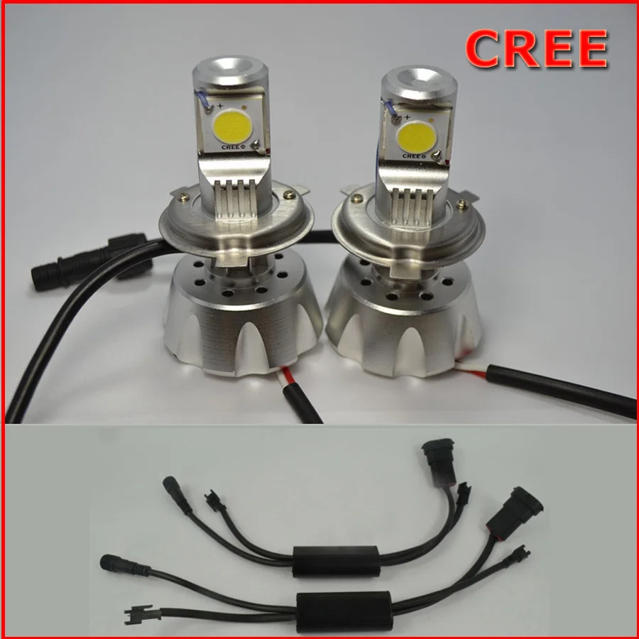 ФОТО wholesale car headlamp Cree led headlight kit H4 H8 9005 9006 H13 9007 60W 3000lm for auto headlight led bulb lamo 10 sets