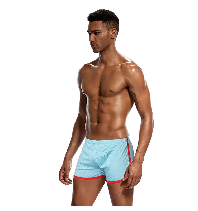 Fashion Classic Solid Mesh Men's Shorts Boxer Fast Dry Retailer Trunks Summer Elastic Waist Mens Shorts Underwear Underpants