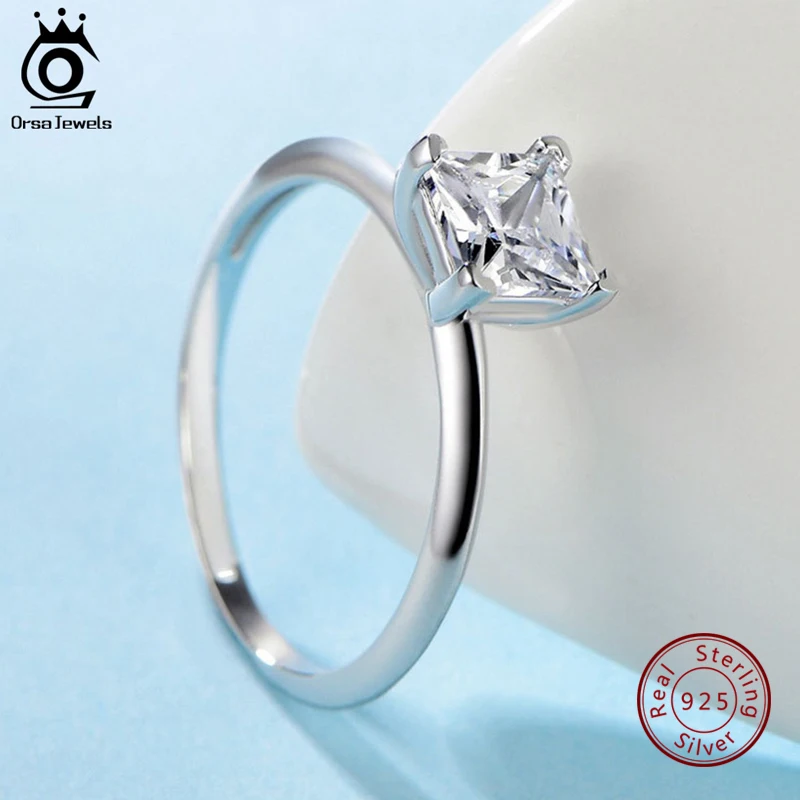 Женские Классические кольца ORSA JEWELS обручальное кольцо из серебра 925 пробы с