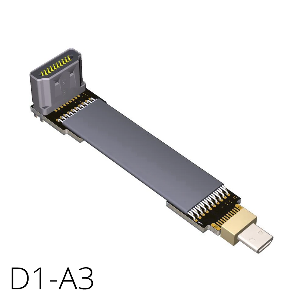 Micro HDMI D-Type Mini HDMI C-Type HDMI A-type Connector Converter Adapter Cable Up & Down & Right & Left Angle Male to Male 