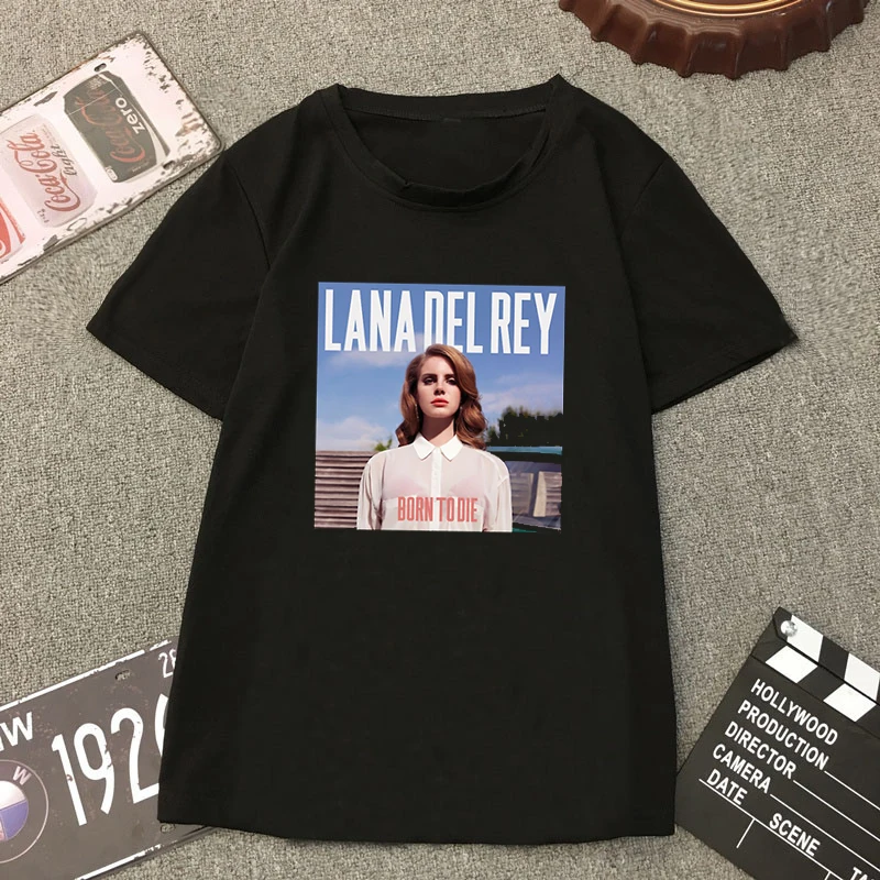 Lana Del Rey Born To Die Album винтажная певица женская футболка Летняя мода короткий рукав