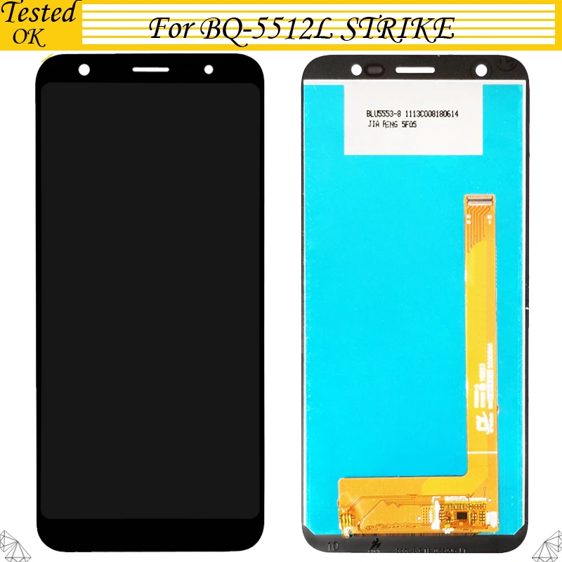 

5.45'' For BQ-5512L STRIKE LCD Display Touch Screen Digitizer Replacement For BQ 5512L 5512 L LCD Phone Parts