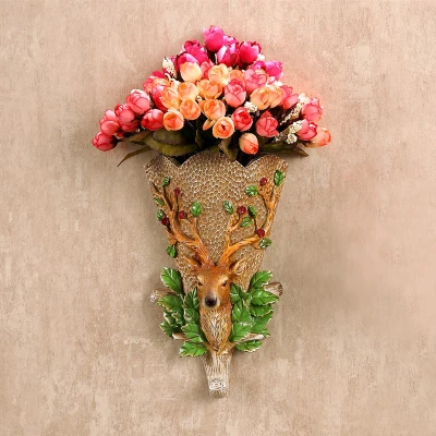  Deer head Arts Crafts Home relief sculpture art Personality decorative living room creative paintin - 32845242138