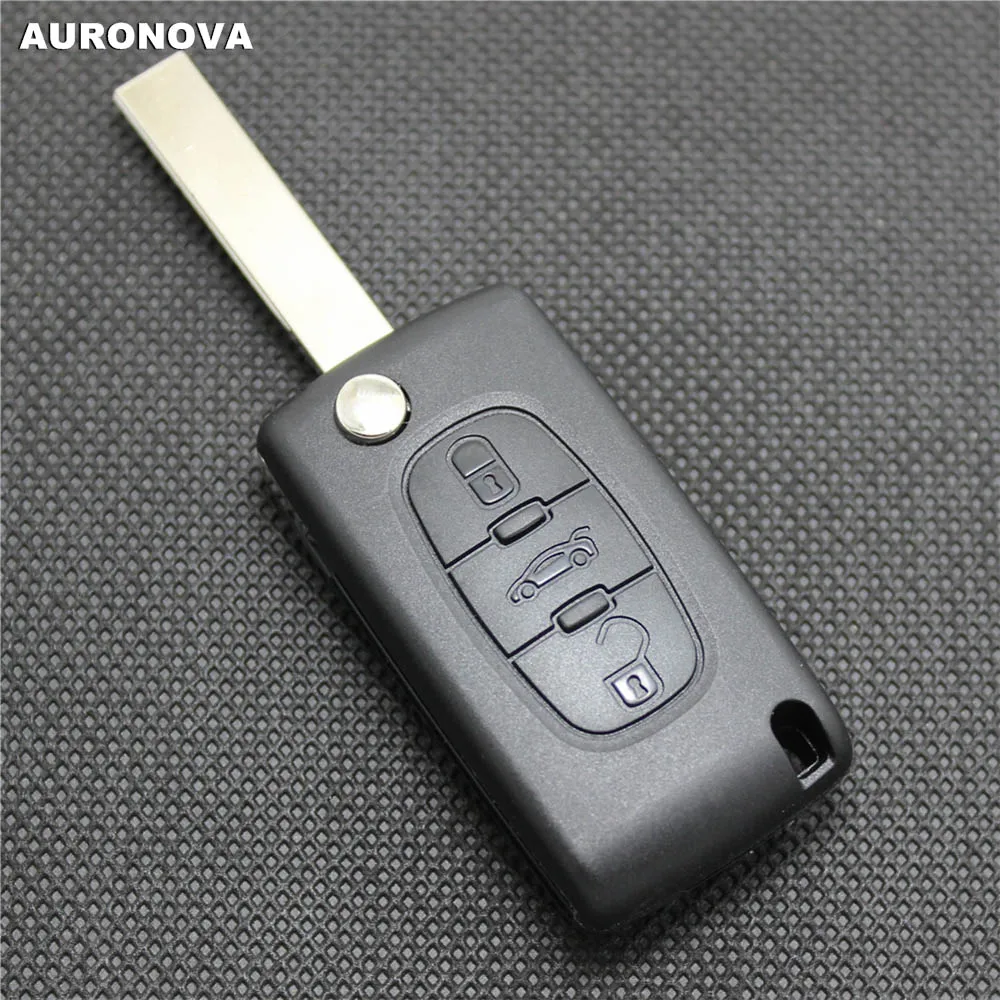 Auronова Новый заменить Складной Корпус ключа для Peugeot 207 307 308 407 607 2 кнопки чехол