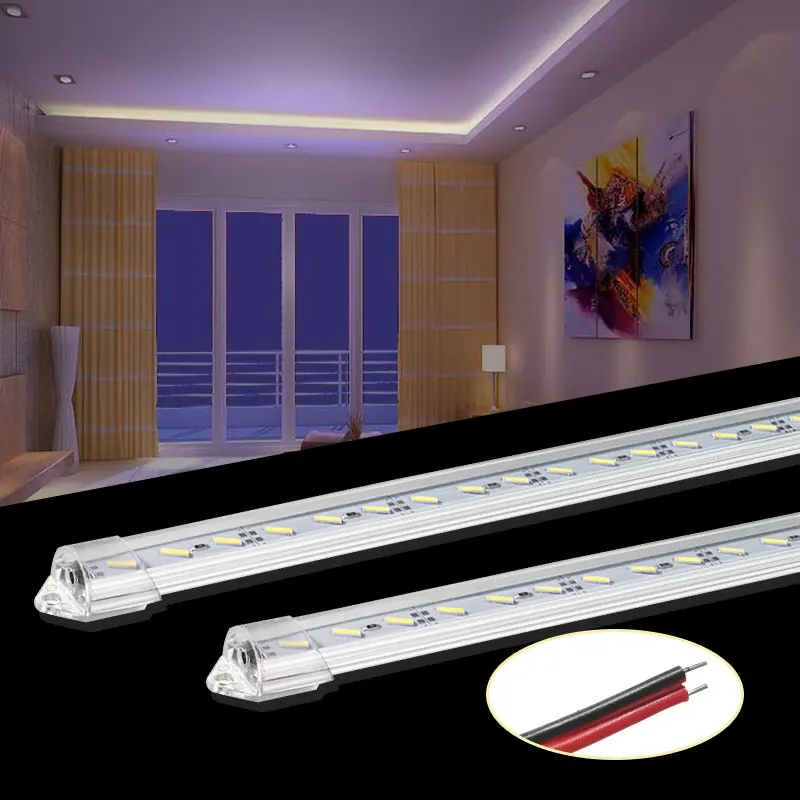 

Best PriceDC12V8520 LED Rigid Strip 30/50cm 36leds Led Strip Bar for Cabinet Closet Kitchen With Cover Double Chip Supper Bright