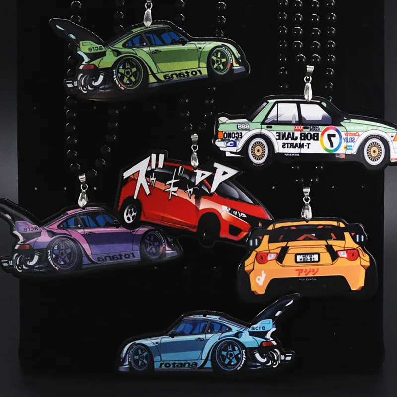 

Cool Car Fashion Pendant Interior CAR JDM Rear View Mirror Ornament Hanging Dangle Charm Car Styling