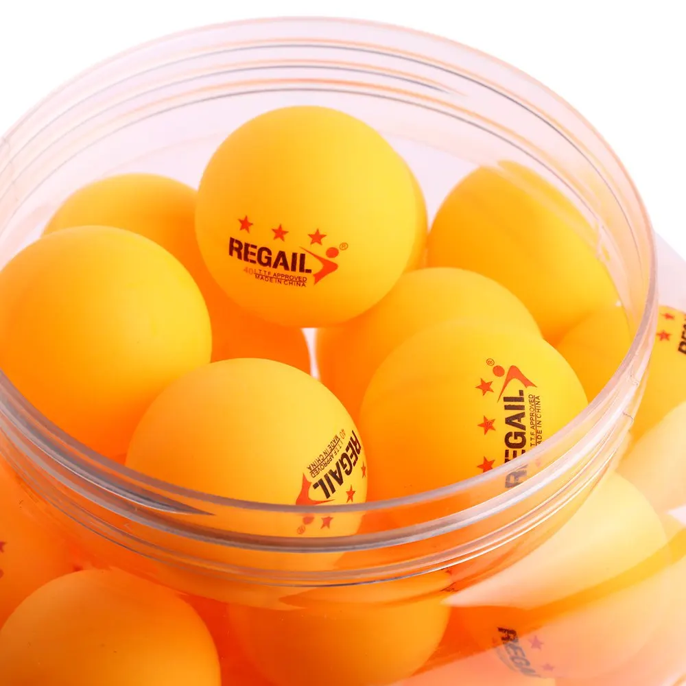 REGAIL 60 шт 5 г/шт. шарики для настольного тенниса 3 звезды 40 мм для занятий спортом и развлечений, мяч для пинг-понга, белый и желтый