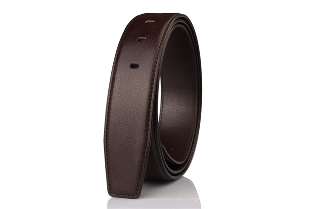 Buckle Belts 3.7cm Wide Genuine Cow Leather Belt Without Pin Buckle Strap Designer Belts for Men High Quality KZM015