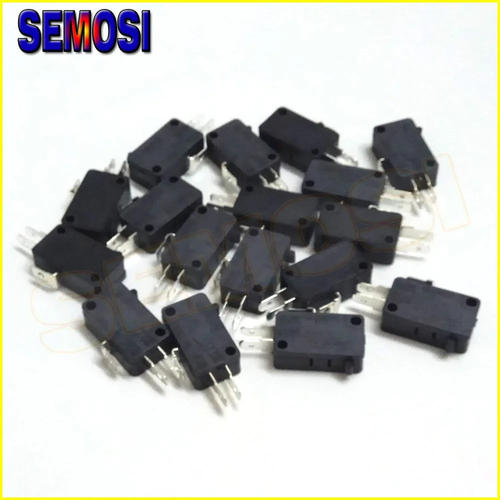 

50pcs/lot 3 Pin ZIPPY Micro Switch for Arcade Push Button and Joyastick 250V 5A