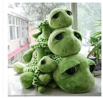 

Stuffed animal 60cm green big eyes tortoise plush toy doll gift present w1112