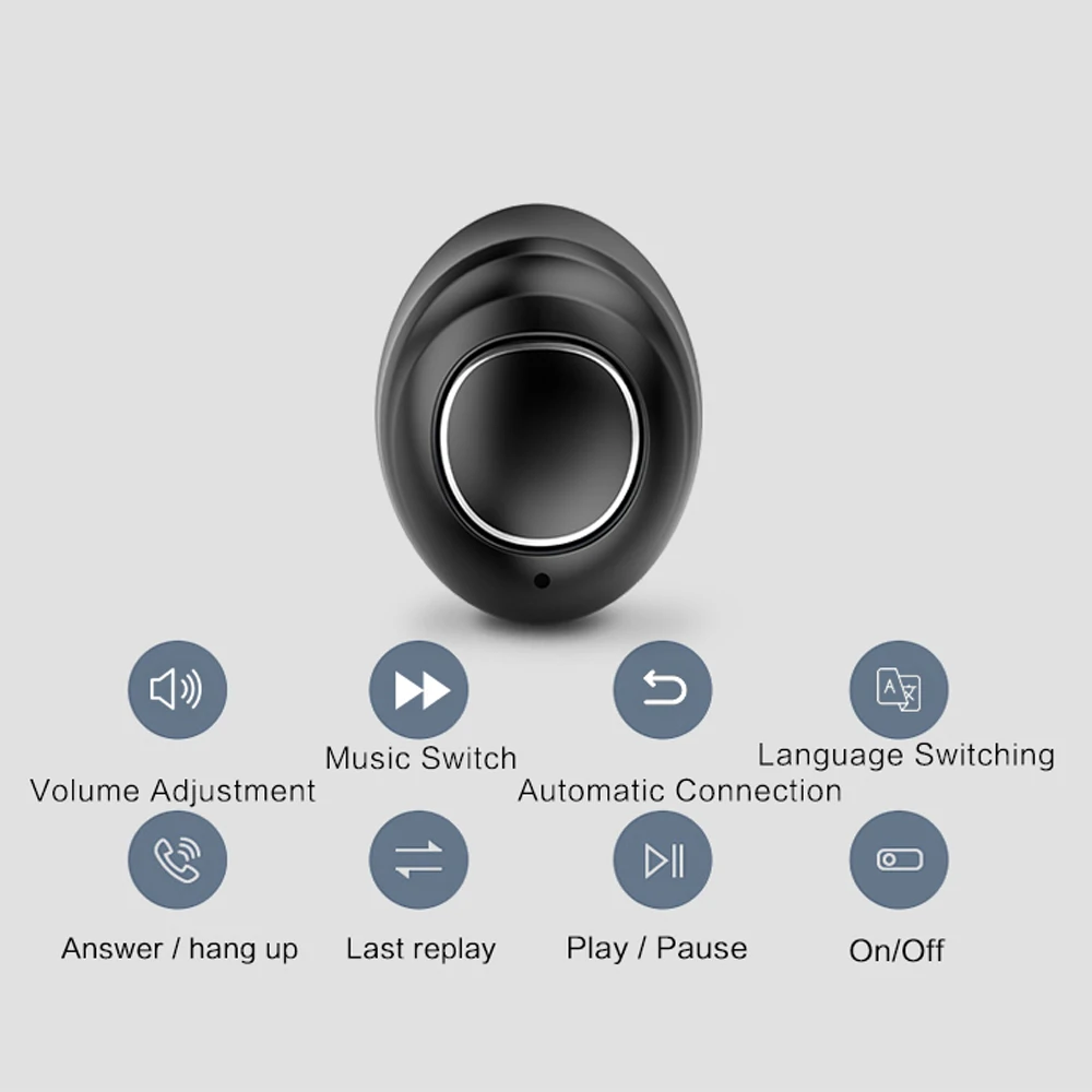 TWS 5.0 X8 Bluetooth In-Ear Wireless Mini Bluetooth Headset Waterproof Sports Smart Connection with Charging Box