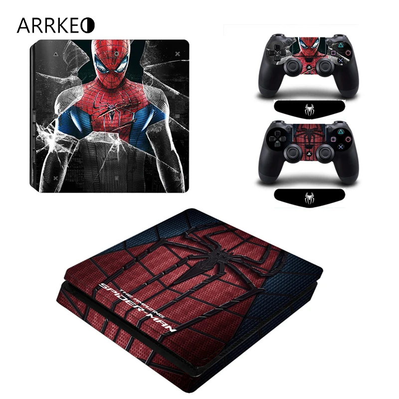 ARRKEO супергерой Человек паук виниловая защитная накладка наклейка для Sony PlayStation 4