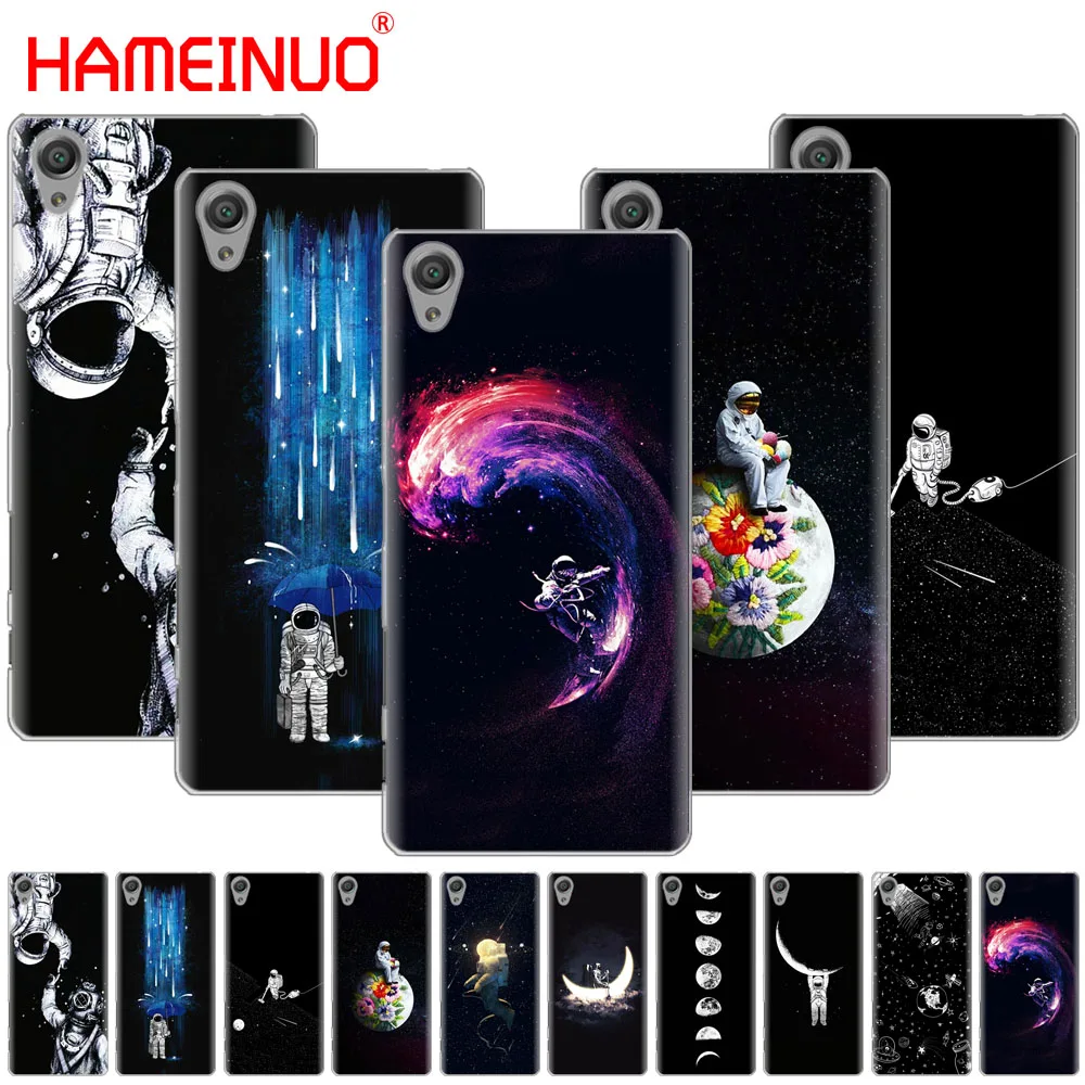 

Newest Space Moon Astronaut Pattern Cover phone Case for sony xperia C6 XA1 XA2 XA ULTRA X XP L1 L2 X XZ1 compact XR/XZ PREMIUM