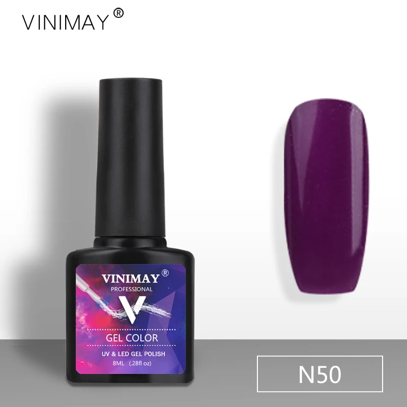 VINIMAY Purple UV Nail Gel Polish Manicure Gels Nails Soak off Vernis