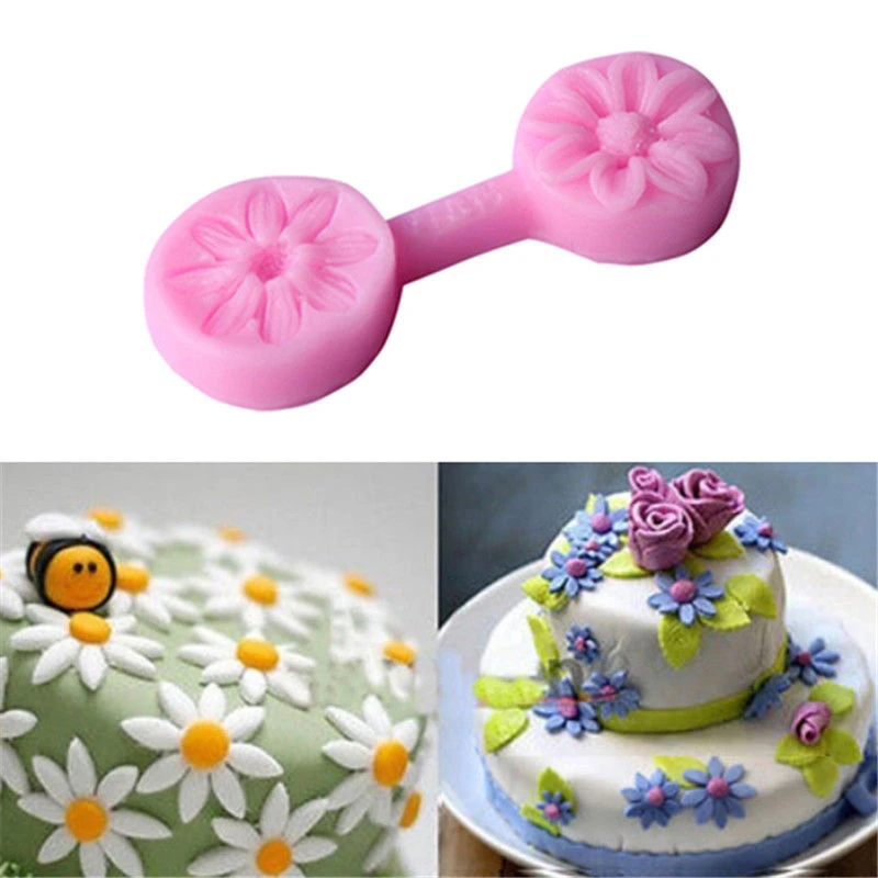 3D Flower Silicone Mold Fondant Gift Cake Decorating Chocolate Cookie Fimo Polymer Clay Resin Baking Molds For Cake