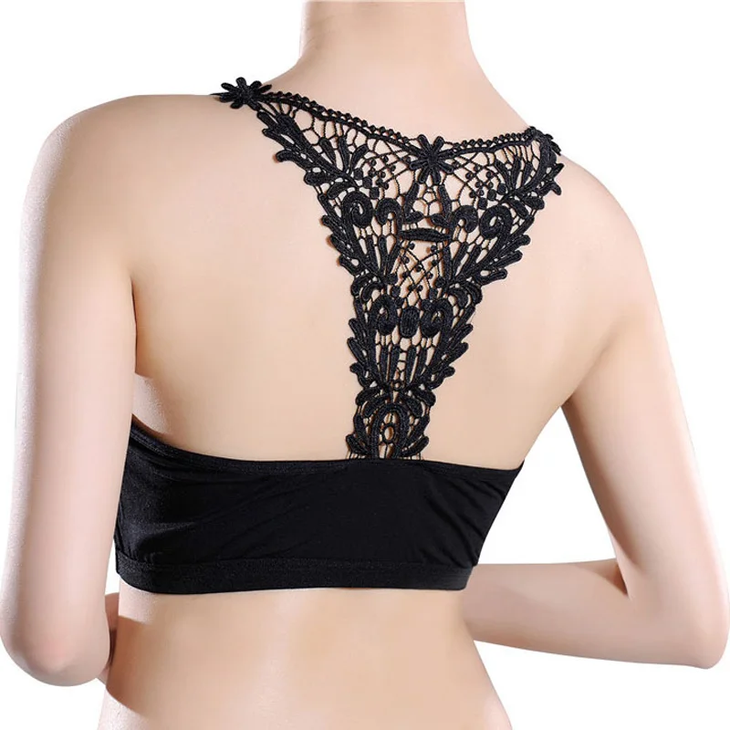 

La MaxPa 2019 Sexy Women Fitness Butterfly Crop Tank Top Bra Stretch Elastic Seamless Padded Vest Bra Bustier k1362