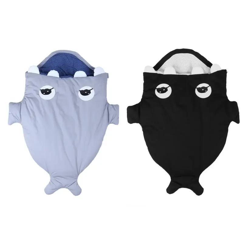 

Baby Stroller Sleeping Bag 2017 Cute Shark Sleeping Bag Winter Stroller Bed Swaddle Blanket Wrap Bedding Baby Sleeping Bag