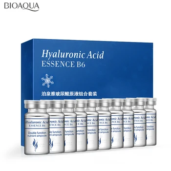 

BIOAQUA 10pcs/lot Moisturizing Vitamins Hyaluronic Acid Serum Facial Skin Care Anti Wrinkle Anti Aging Collagen Essence Liquid