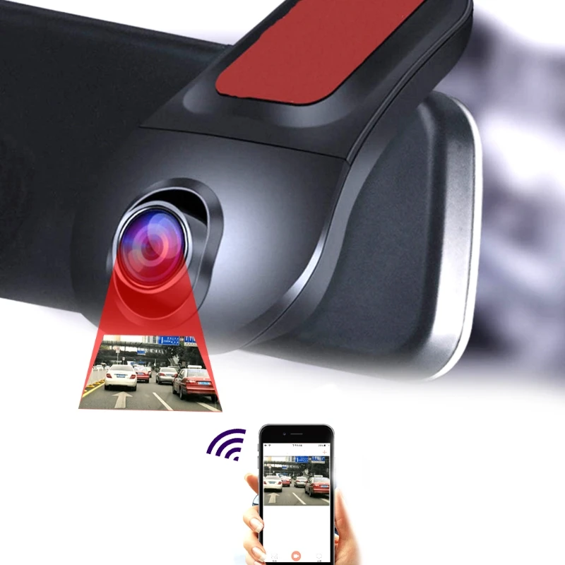 OOTDTY Wifi Автомобильный видеорегистратор Цифровой видеорегистратор видеокамера тире камера ночная версия 170 градусов
