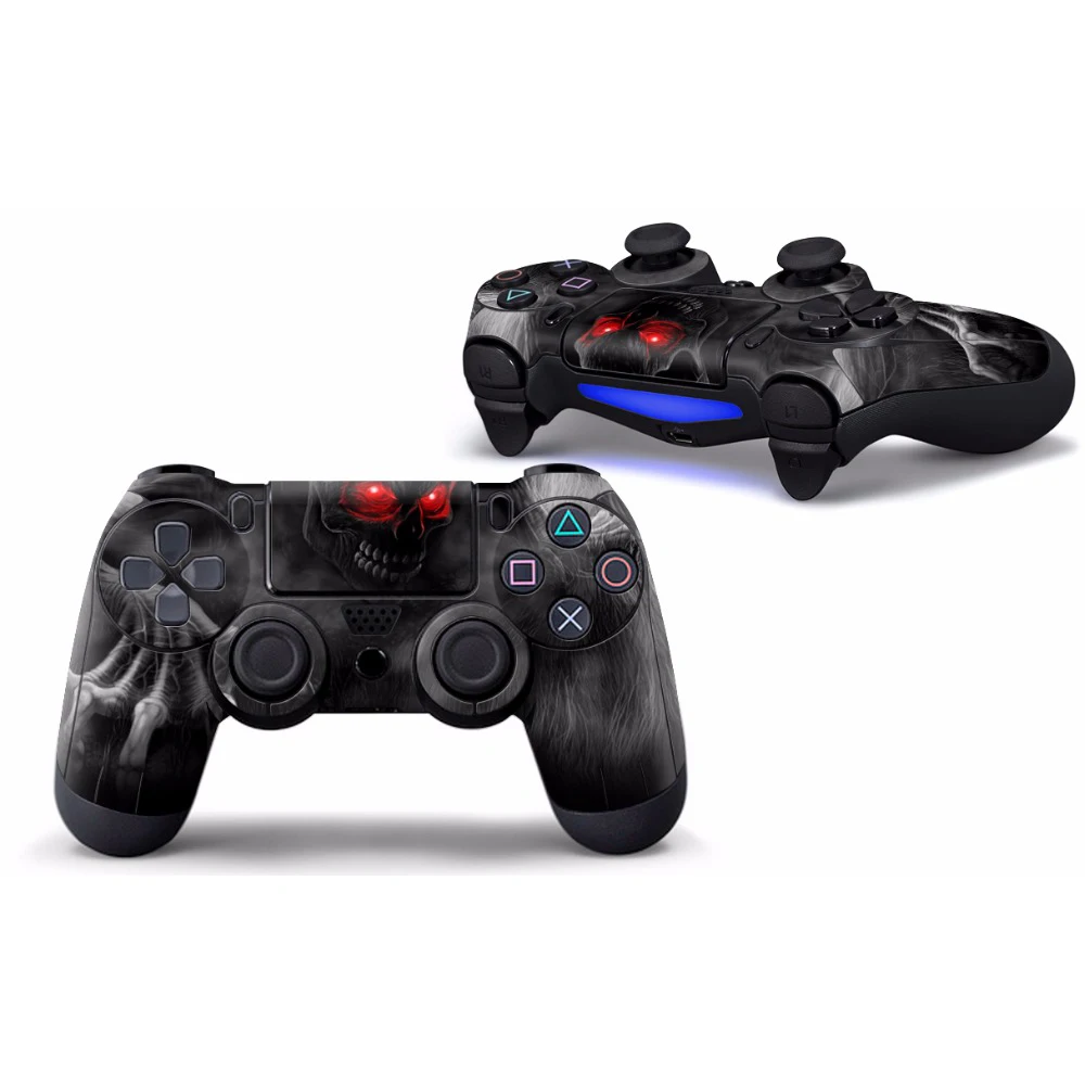 Красный череп виниловая кожа Наклейка для PS4 наклейка на контроллер s Playstation4|stickers