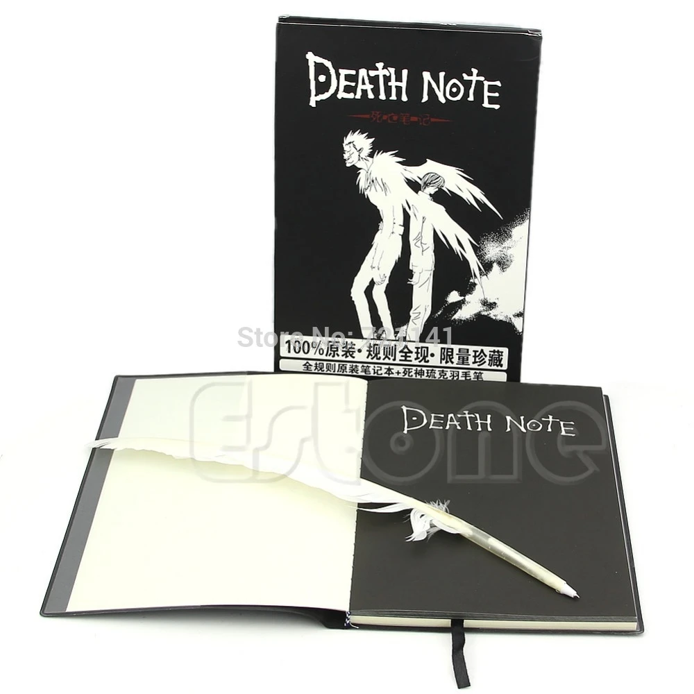 

Collectible Anime Death Note Cosplay Notebook & Feather Pen Book Writing Journal