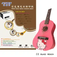 60 шт./лот) белый лазерный Цвет водной горкой этикета Бумага поставщиков/производители продают переноса воды Бумага