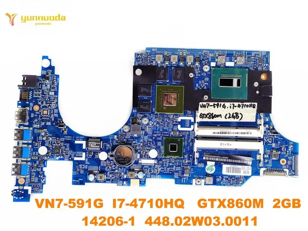Original for font b ACER b font VN7 591G laptop motherboard VN7 591G I7 4710H GTX860M
