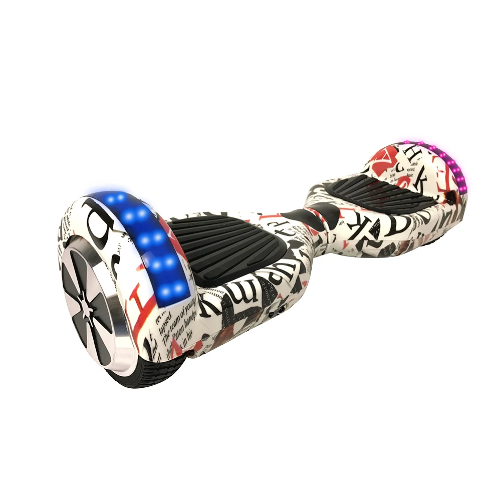  6.5 Inch Hoverboard Manillar Electric Scooters Self Balancing Scooter Gyroscope Two Wheels Overboard LED Light+Bluetooth (24)