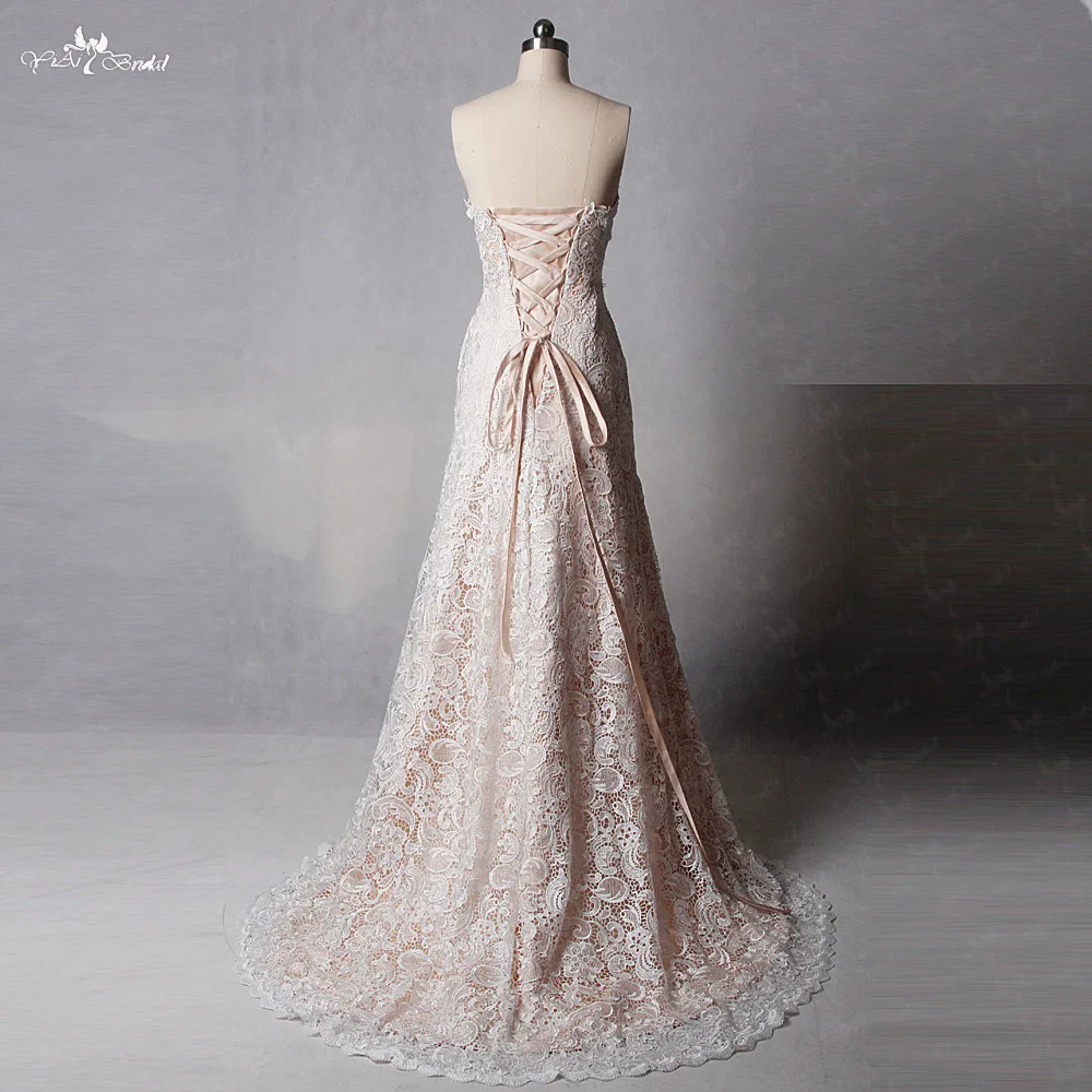 Кружевное свадебное платье Yiaibridal с глубоким вырезом RSW1371|lace wedding dress|wedding dresslace |