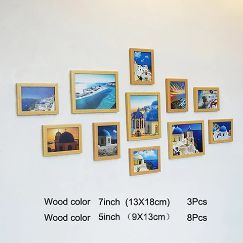 LZYMLG 11Pcs/Set Classic Wooden Photo Frame for Wall Hanging Photo Frame Set Modern Art Home Room Wedding Couple Pictures Frame LZYMLG 11Pcs/Set Classic Wooden Photo Frame for Wall Hanging Photo Frame Set Modern Art Home Room Wedding Couple Pictures Frame