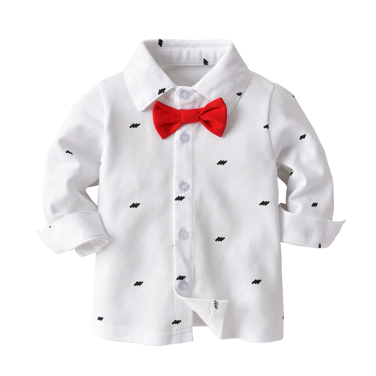 Летние Шорты рукавом для мальчика рубашки Повседневное отложной воротник Camisa