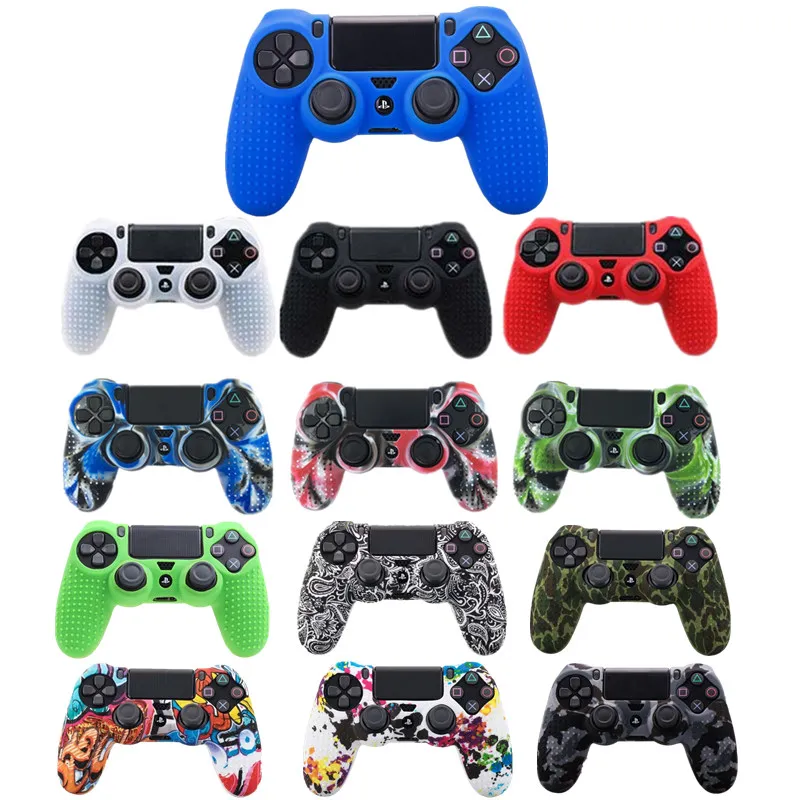 10 шт Беспроводной Anti-slip Силиконовый чехол для игровая приставка Сони Dualshock 4 PS4 Slim Pro Аксессуары для игрового контроллера