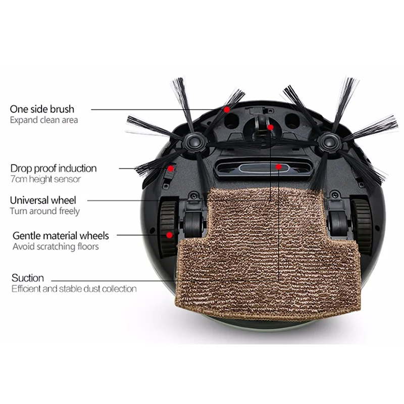 ISWEEP New Arrival S320 Smart Robot Vacuum Cleaner For Home Appliances Mopping Machine Mopping Cloth Strong Suction Random Type