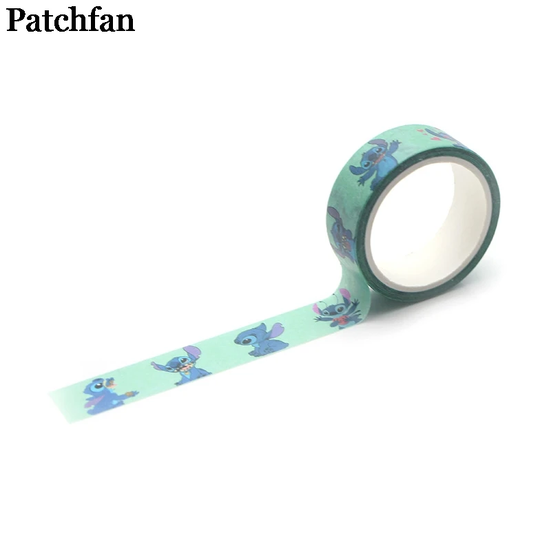 Patchfan Stitch meme Косплей малыш мультфильм альбом книга DIY Скрапбукинг клей васи маскирующая лента принт шаблон стикер A2020