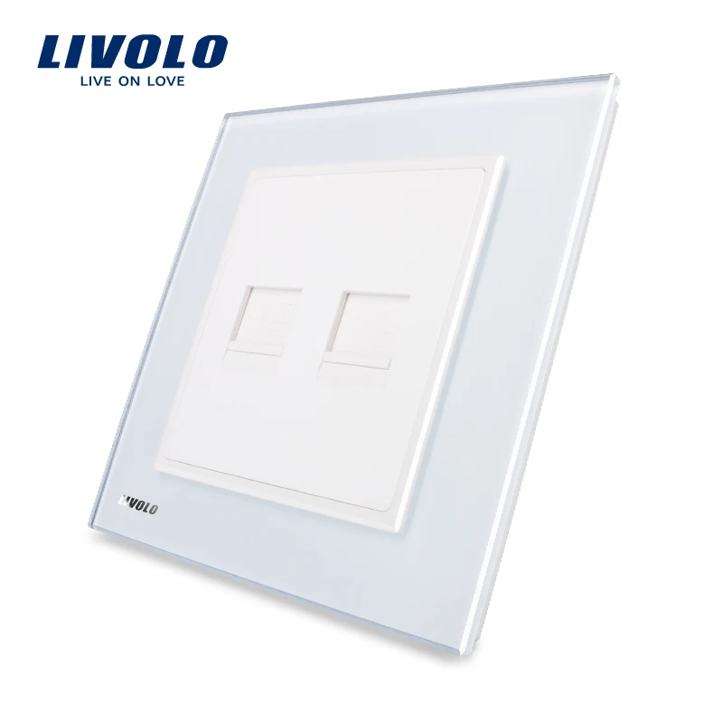 LIVOLO UK стандартная Роскошная стеклянная панель черный рыцарь VL W292C 11/12/13 2 банды