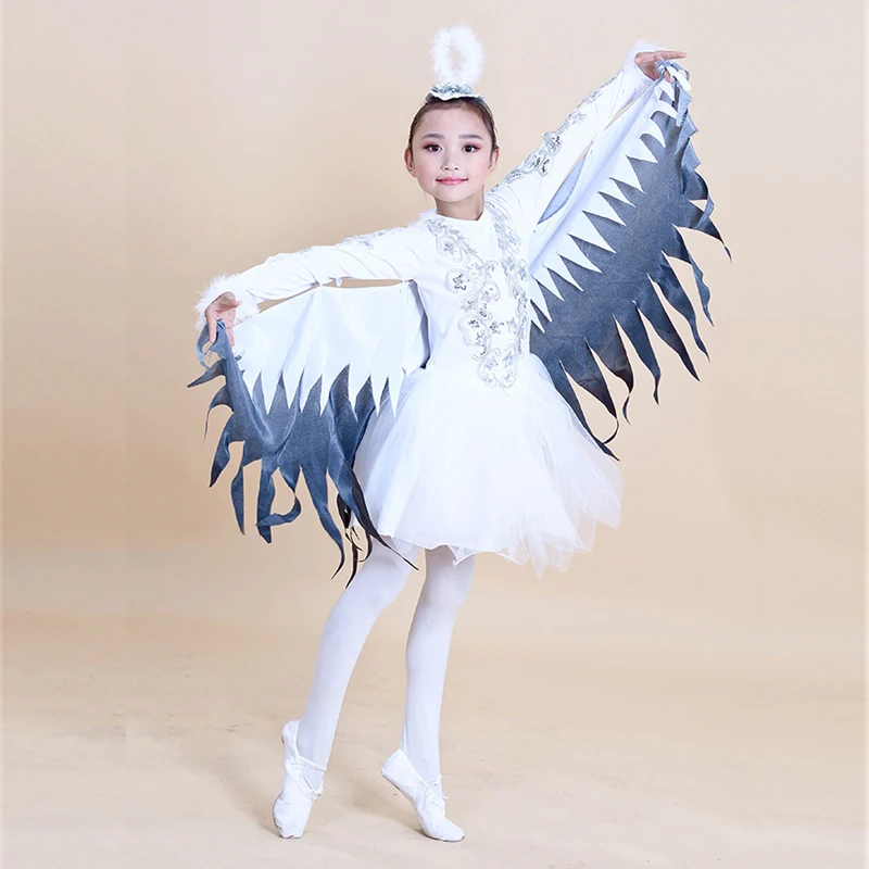 children dance costumes modern dance animal characters costumes halloween birds clothing sparrows magpie performance clothing - Halloween Ballet Costumes children dance costumes modern dance animal characters costumes halloween birds clothing sparrows magpie performance clothing - Halloween Ballet Costumes