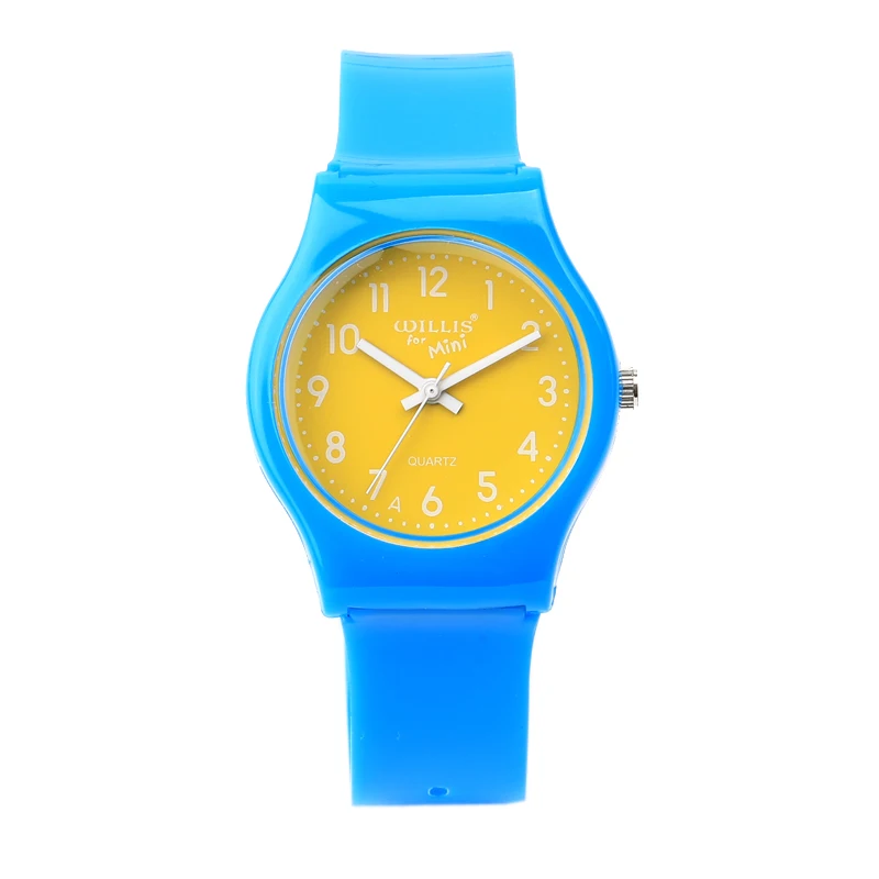 

Korean fashion simple creative wild personality contrast color male female students watch for boys girls jelly watch